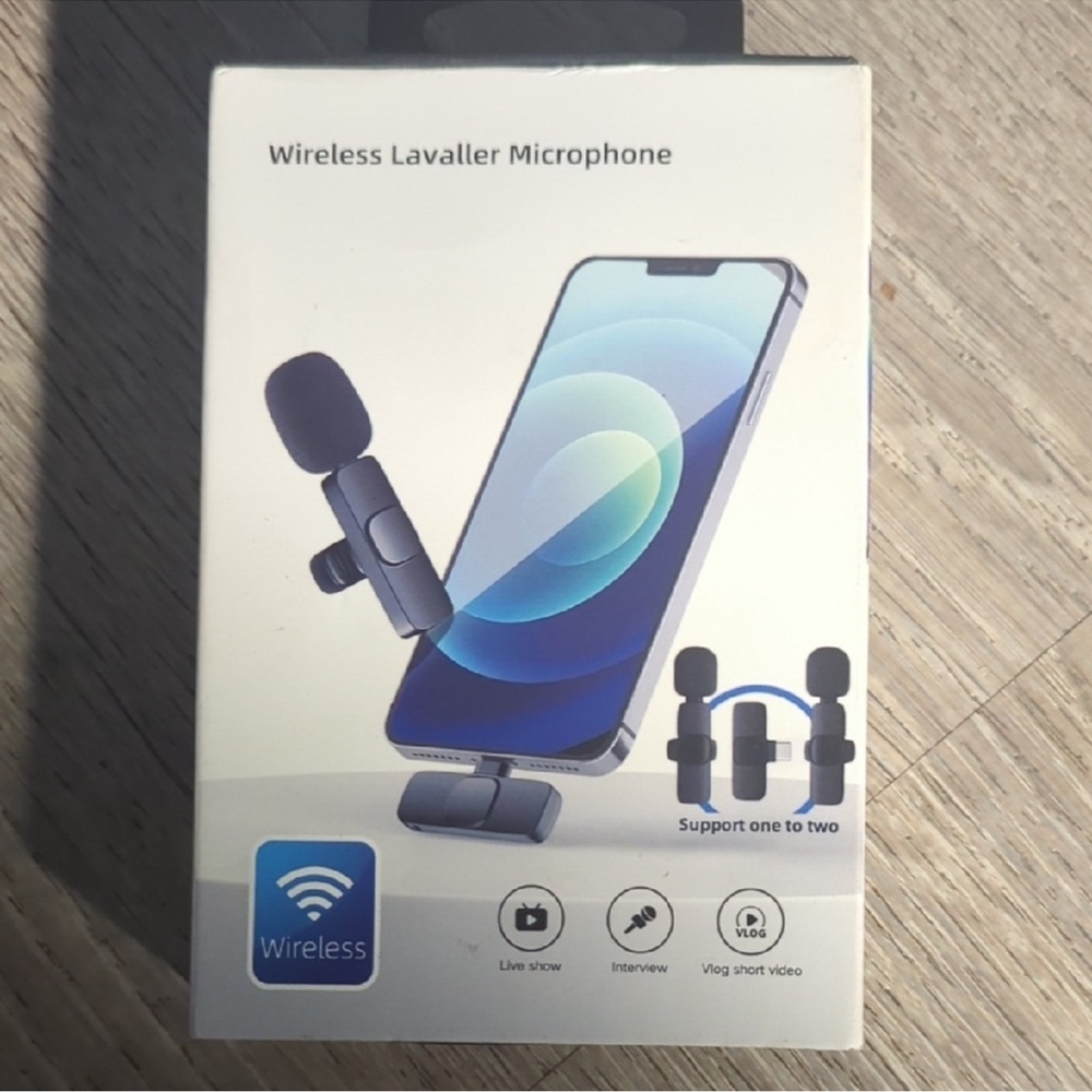 Wireless Lavalier Microphone- Black NEW SEALED